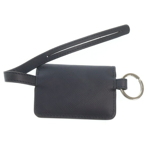 Fendi Navy Baguette Blue Holder Leather Card - Picture 1 of 6